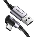 UGreen Angled USB C Type to USB 2.0A Cable 1.0m 50941 V28-ACBUGN50941