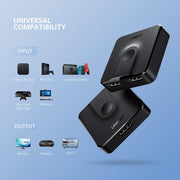 UGREEN 2-Port 4K HDMI Switch/Splitter Black (50966) V28-ACBUGN50966