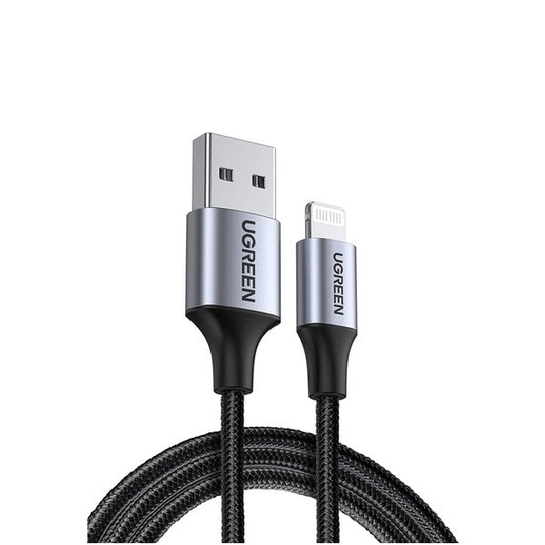 UGREEN 60158 USB-A to 8-pin iPhone Charging Cable 2M Black V28-ACBUGN60158