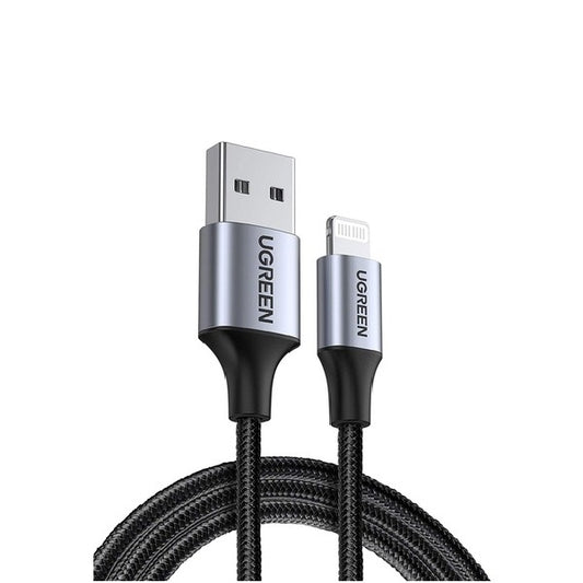 UGREEN 60158 USB-A to 8-pin iPhone Charging Cable 2M Black V28-ACBUGN60158
