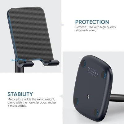 UGREEN 60324 Adjustable Desktop Phone Stand (Black) V28-ACBUGN60324