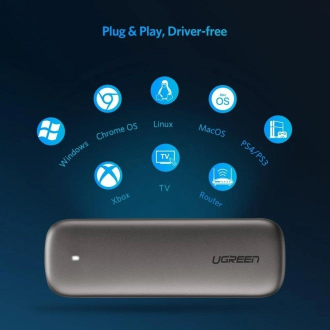 Ugreen M.2 B-Key Hard Drive Enclosure (6Gbps) 60355 V28-ACBUGN60355