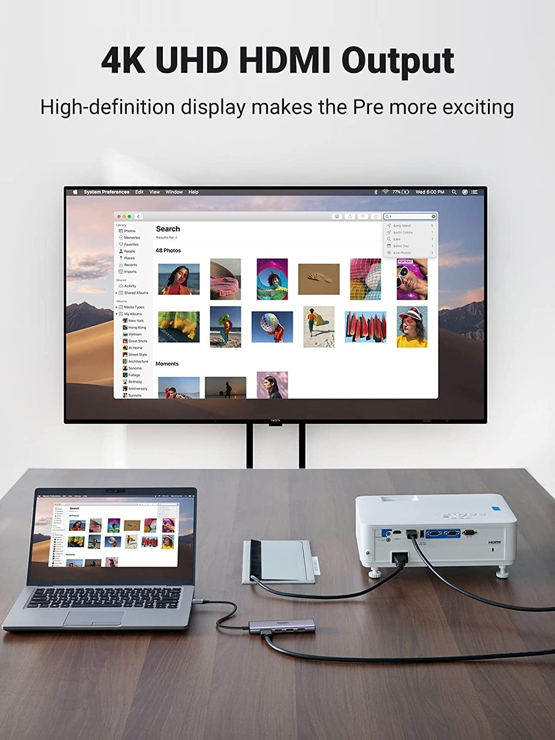 UGREEN 60383 Premium 6-in-1 USB-C Hub V28-ACBUGN60383