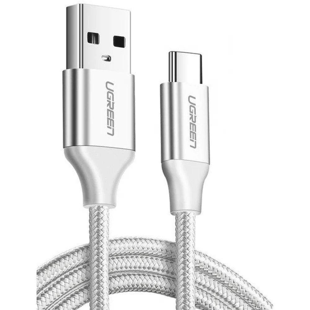 UGREEN 60409 USB-A to USB-C Charging Cable 3M (Silver White) V28-ACBUGN60409