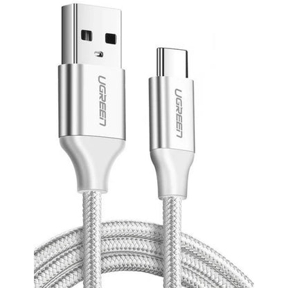 UGREEN 60409 USB-A to USB-C Charging Cable 3M (Silver White) V28-ACBUGN60409