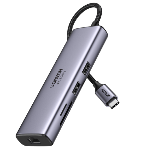 UGREEN 60515 USB-C to HDMI/Ethernet Adapter with Card Reader V28-ACBUGN60515