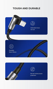UGREEN 60521 USB-A to 8-pin 90 Degree Angel Cable 1M V28-ACBUGN60521