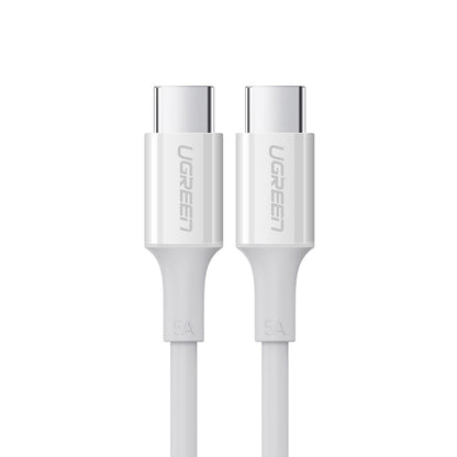 UGREEN 60552 USB-C 2.0 to TYPE-C Male to Male Data Cable 5A 2M White V28-ACBUGN60552