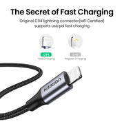 UGREEN 60761 USB-C to iPhone 8-pin Fast-Charging Cable 2M V28-ACBUGN60761