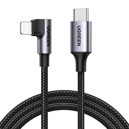 UGREEN 60763 90 Degree USB-C to iPhone 8-pin Cable 1M V28-ACBUGN60763