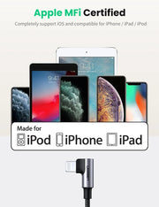 UGREEN 60763 90 Degree USB-C to iPhone 8-pin Cable 1M V28-ACBUGN60763