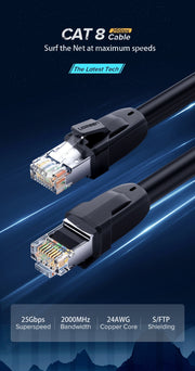 UGREEN 70172 Cat 8 Pure Copper Patch Cord Network Cable 5M V28-ACBUGN70172