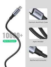 UGREEN 70429 USB-C to USB-C PD Fast Charging Cable 2M V28-ACBUGN70429