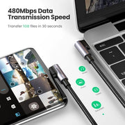 UGREEN 70529 60W Angle USB C to C Cable 1M V28-ACBUGN70529