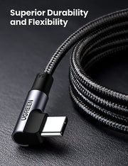 UGREEN 70643 USB-C to Angle USB-C Cable 1M V28-ACBUGN70643