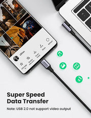 UGREEN 70645 USB-C to Angle USB-C Cable 2M V28-ACBUGN70645