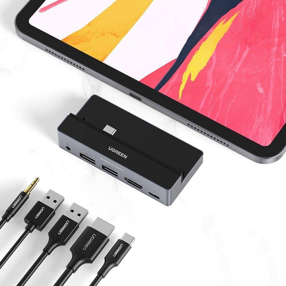 UGREEN 5-in-1 USB-C Multifunction Adapter for iPad Pro 70688 V28-ACBUGN70688