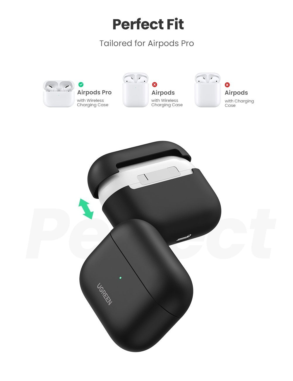UGREEN Liquid Silicone Case for Airpods Pro (80513) V28-ACBUGN80513