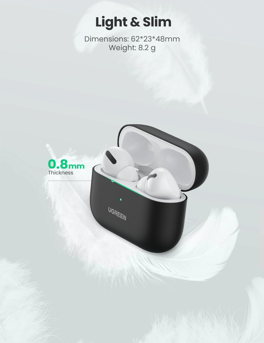 UGREEN Liquid Silicone Case for Airpods Pro (80513) V28-ACBUGN80513