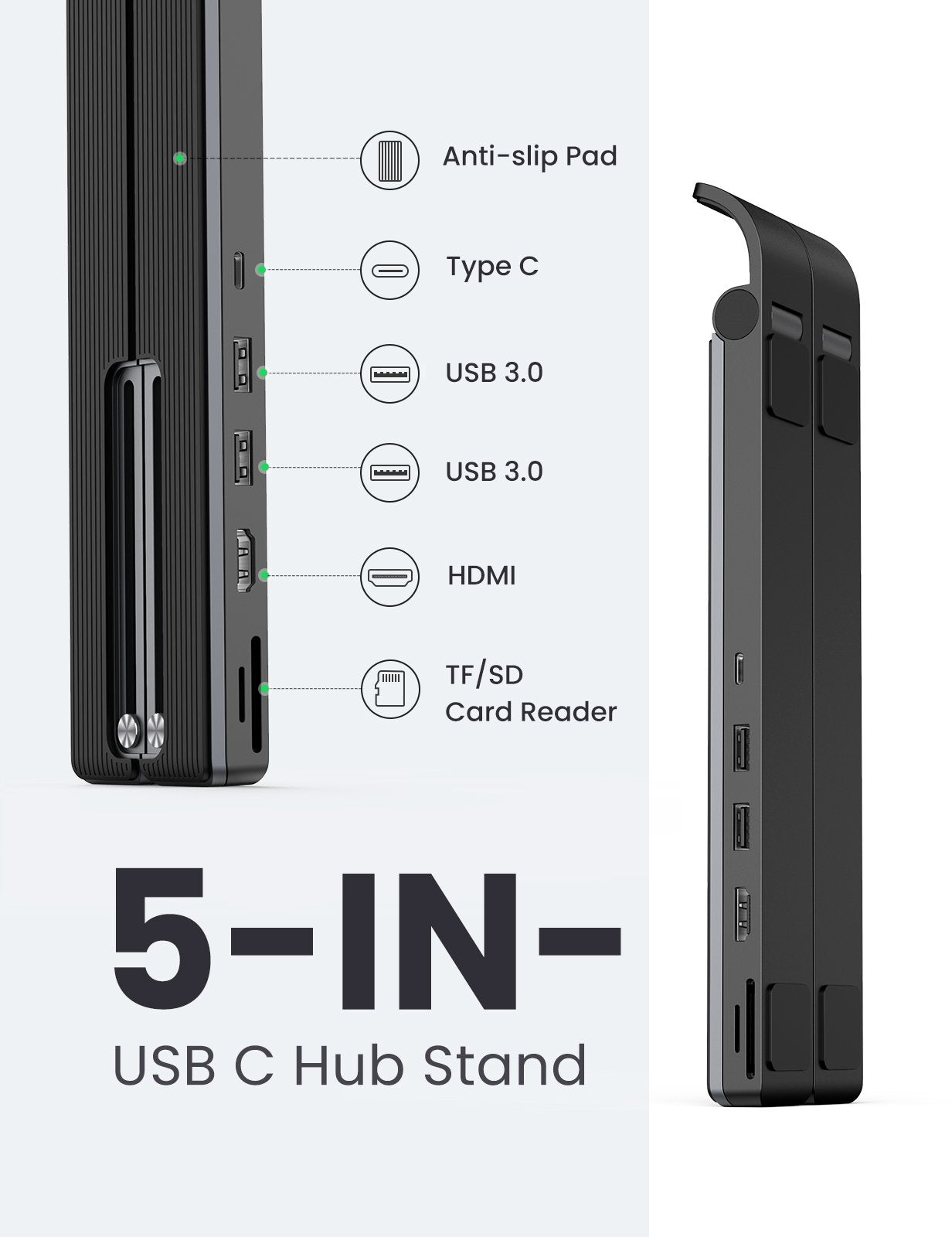 UGREEN X-Kit Laptop Stand Docking Station (80551) V28-ACBUGN80551