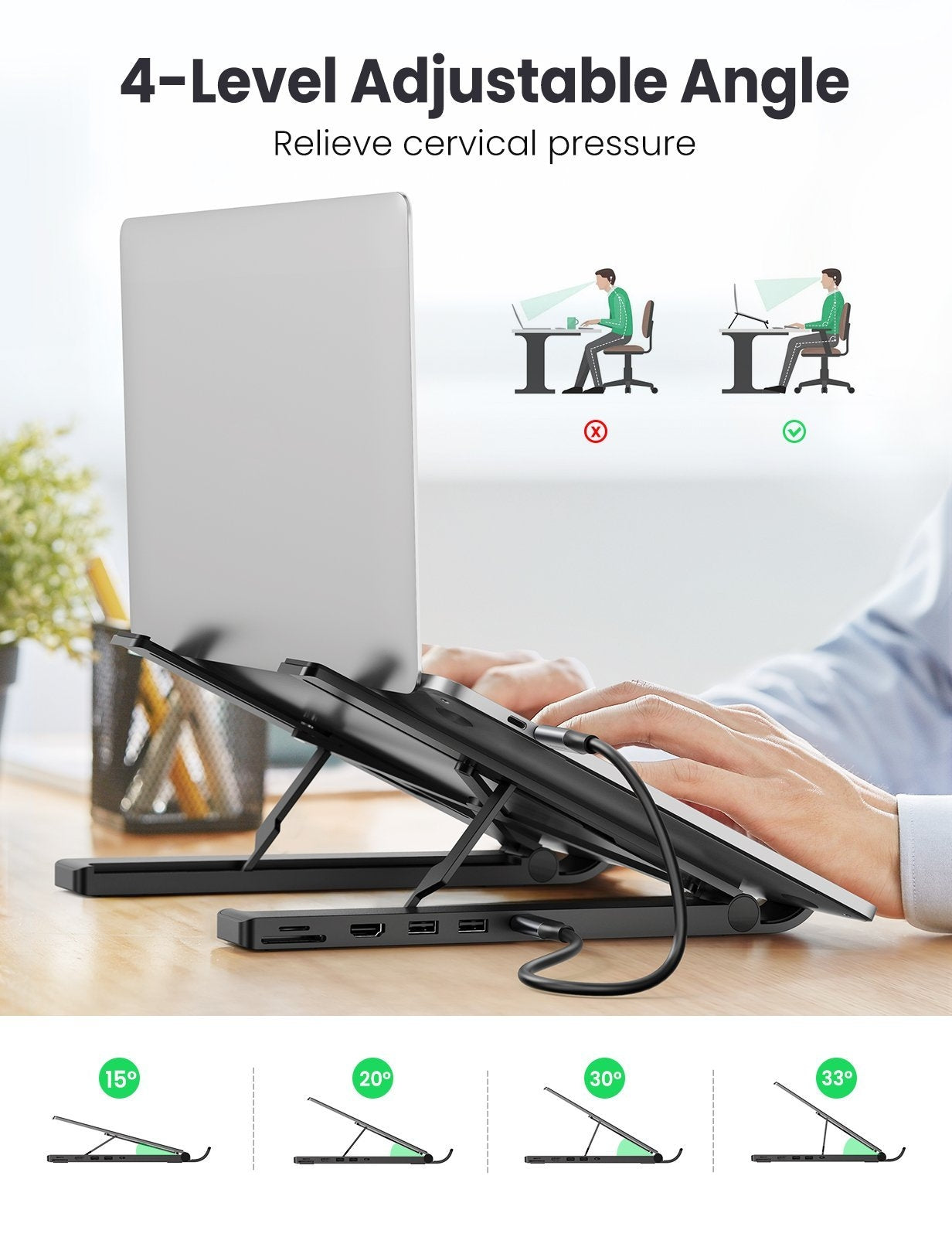 UGREEN X-Kit Laptop Stand Docking Station (80551) V28-ACBUGN80551