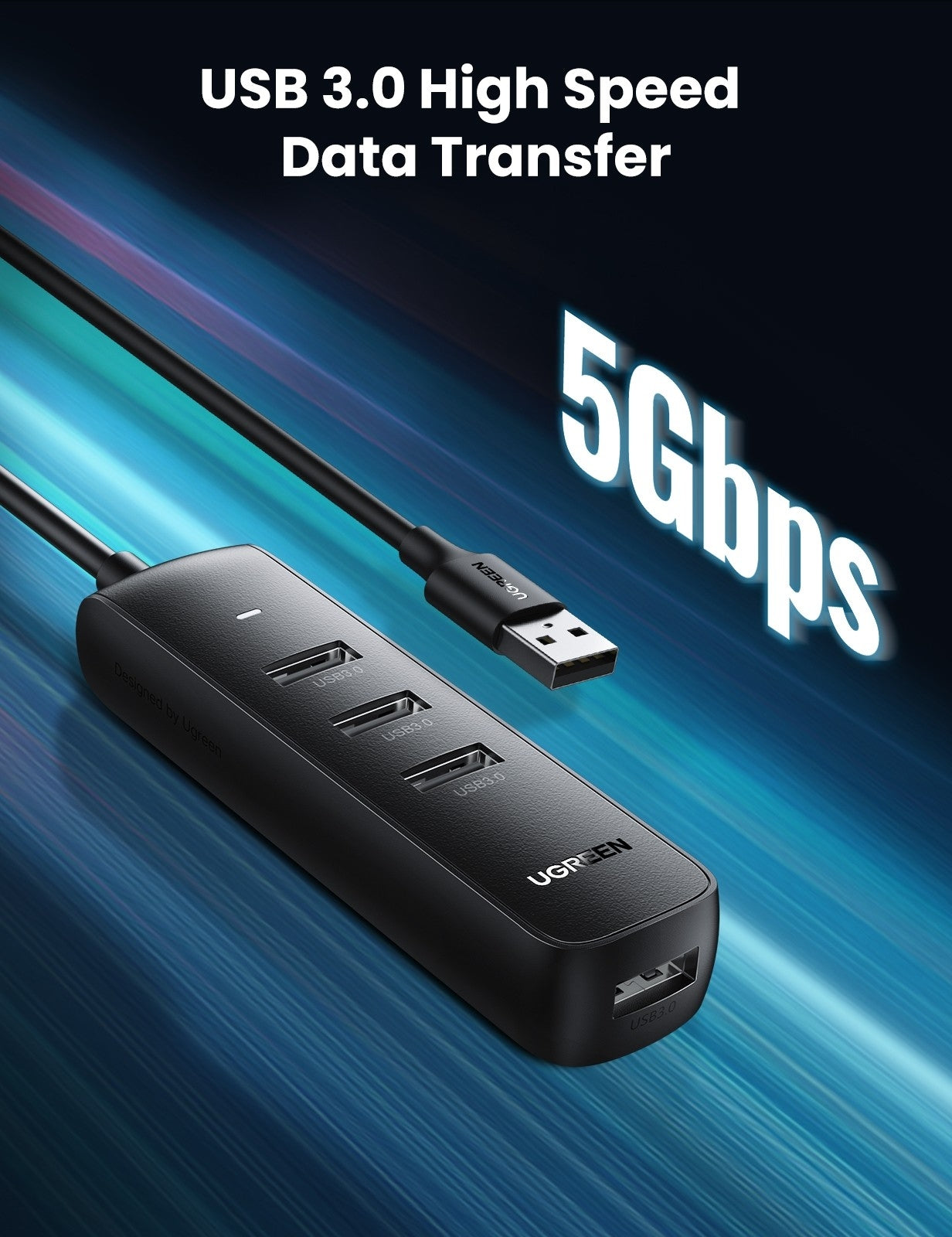 UGREEN 80657 USB 3.0 4-Port Hub V28-ACBUGN80657