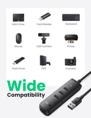 UGREEN 80657 USB 3.0 4-Port Hub V28-ACBUGN80657