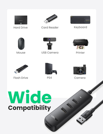 UGREEN 80657 USB 3.0 4-Port Hub V28-ACBUGN80657