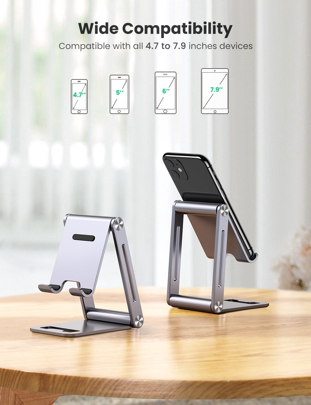 UGREEN 80708 Adjustable Aluminum Phone Holder V28-ACBUGN80708