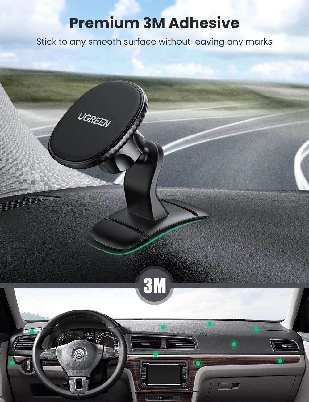 UGREEN 80785 Magnetic Phone Car Mount V28-ACBUGN80785