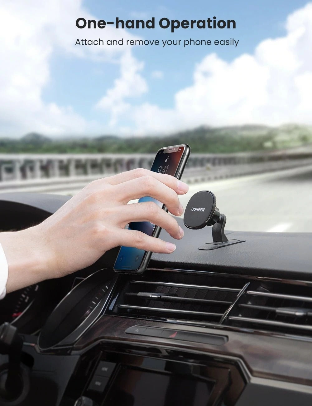 UGREEN 80785 Magnetic Phone Car Mount V28-ACBUGN80785