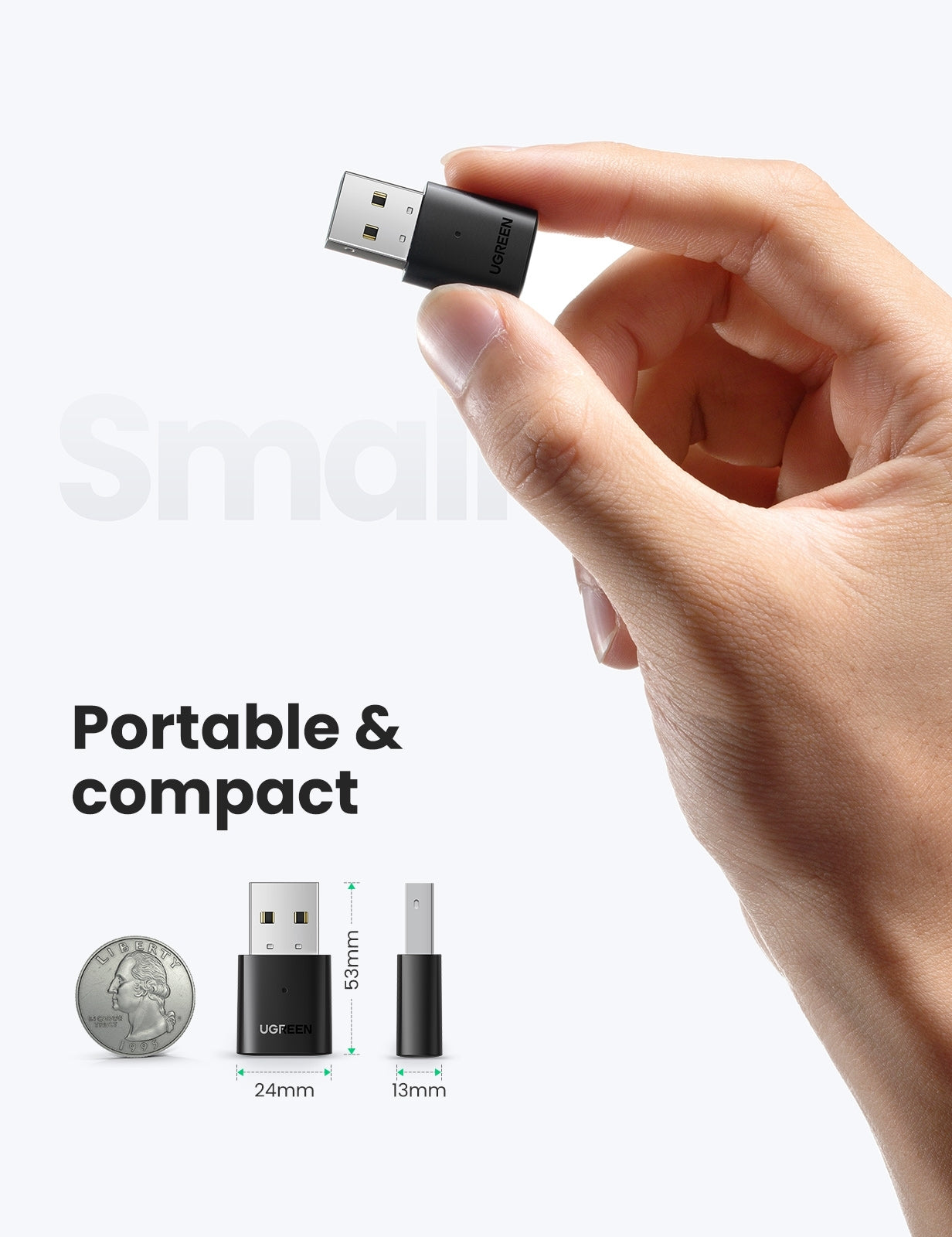 UGREEN 80889 USB Bluetooth 5.0 Adapter V28-ACBUGN80889