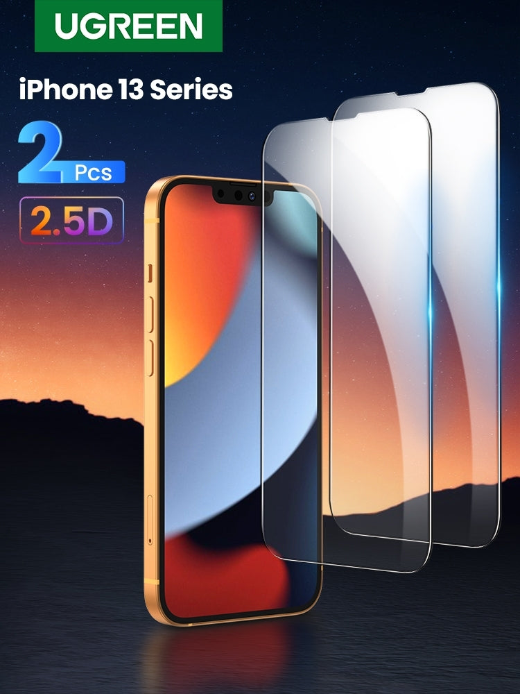 UGREEN 80967 Full Coverage HD Tempered Glass Screen Protector with Precise-Align Applicator for iPhone 13/13 V28-ACBUGN80967