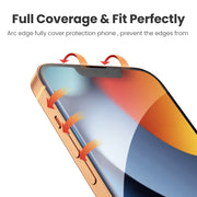 UGREEN 80967 Full Coverage HD Tempered Glass Screen Protector with Precise-Align Applicator for iPhone 13/13 V28-ACBUGN80967