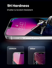 UGREEN 80969 Full Coverage HD Tempered Glass Screen Protector with Precise-Align Applicator for iPhone 13 Pro V28-ACBUGN80969