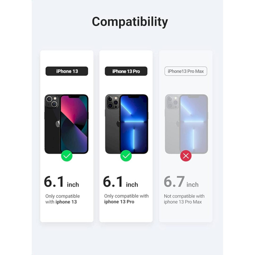 UGREEN 80990 Full Coverage Privacy Tempered Glass Screen Protector with Precise-Align Applicator for iPhone V28-ACBUGN80990
