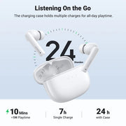 UGREEN 90206 HiTune T3 Active Noise-Cancelling Wireless Earbuds (White) V28-ACBUGN90206