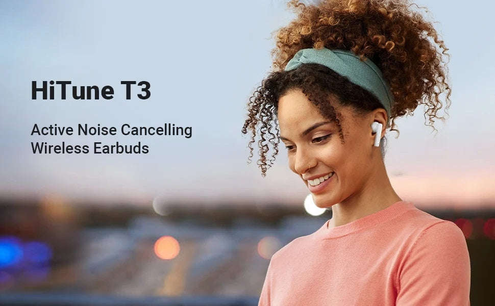 UGREEN 90206 HiTune T3 Active Noise-Cancelling Wireless Earbuds (White) V28-ACBUGN90206