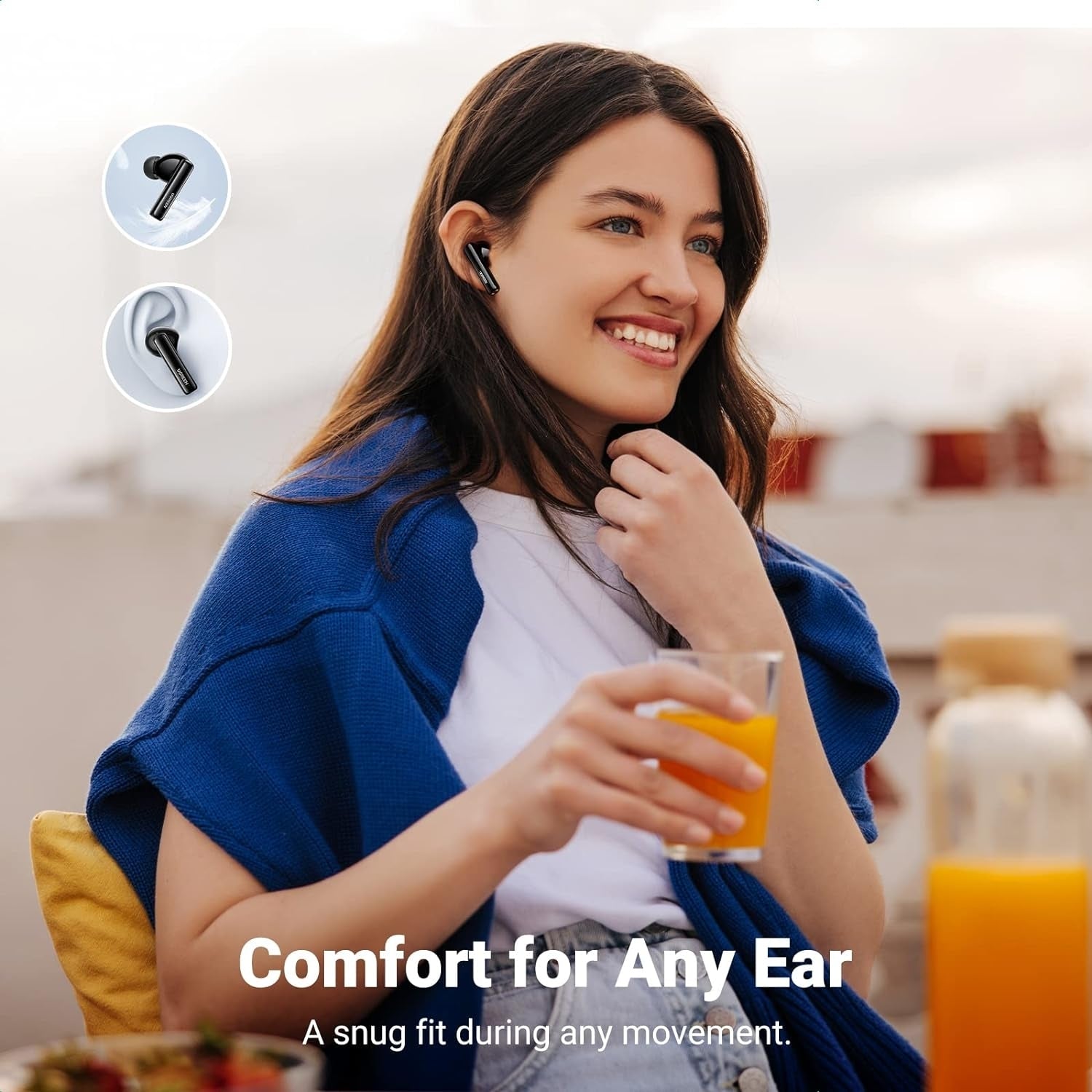 UGREEN 90401 HiTune T3 Active Noise-Cancelling Wireless Earbuds (Black) V28-ACBUGN90401