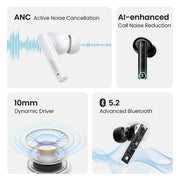 UGREEN 90401 HiTune T3 Active Noise-Cancelling Wireless Earbuds (Black) V28-ACBUGN90401