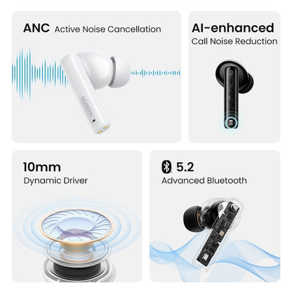 UGREEN 90401 HiTune T3 Active Noise-Cancelling Wireless Earbuds (Black) V28-ACBUGN90401