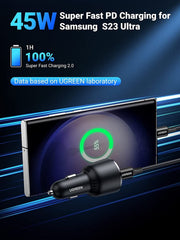 UGREEN 90645 63W USB-C Car Charger V28-ACBUGN90645