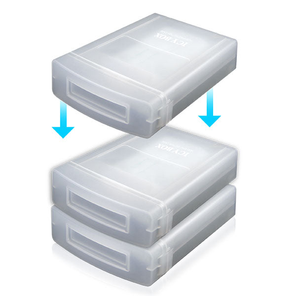 External 3.5" IDE SATA HDD Anti-Static hdd storage Box (Clear) V28-ACCSIM35PRO