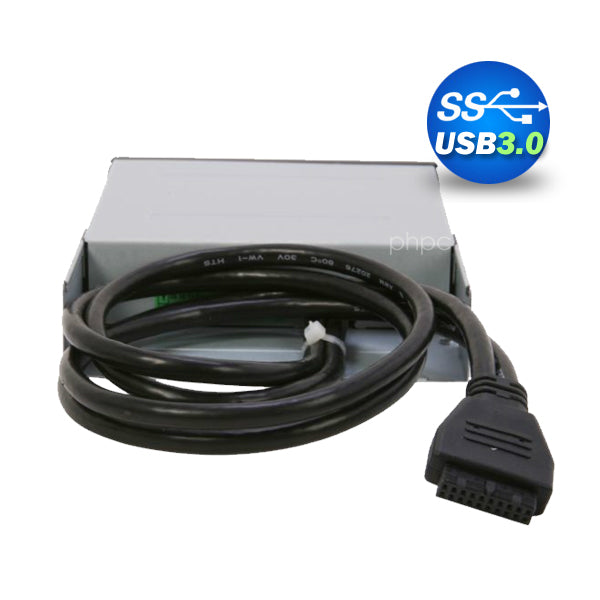 3.5" USB 3.0 All in One Internal Card Reader Full Long Metal with Front USB Black V28-ACREZC1100U3IN