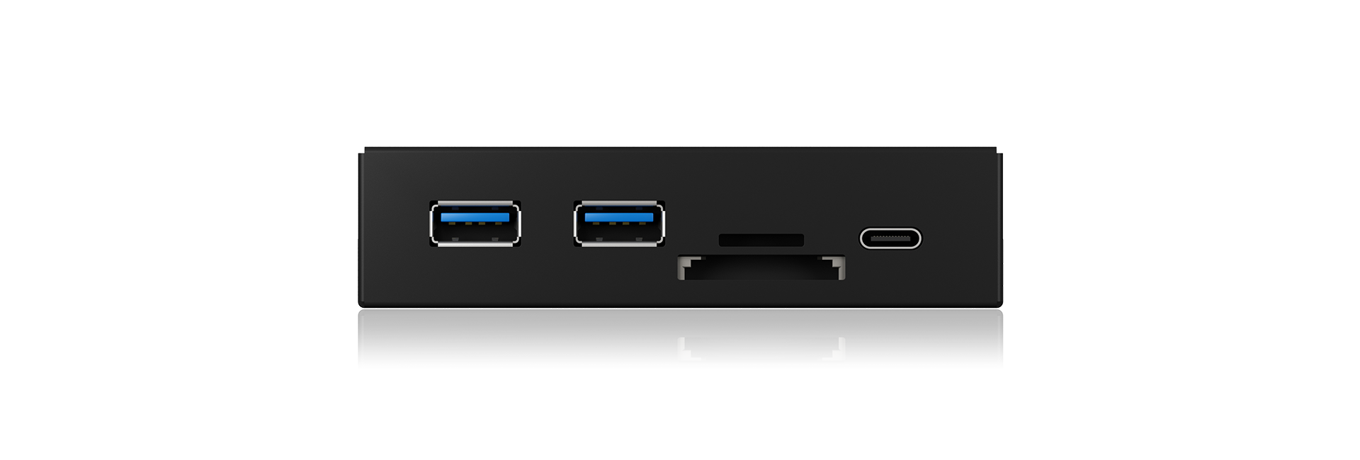 ICY BOX IB-HUB1417-i3 Frontpanel with USB 3.0 Type-C and Type-A hub with card reader V28-ACRICYHUB1417I3
