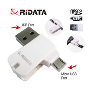 Ridata OTG Mobile Phone MicroSD Card Reader (OTG Mobile Phone/Tablet/PC) V28-ACRRIDTFUSBOTG