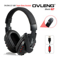 OVLENG Q7 USB Computer Headphones with Mic and Volume Control V28-AHSOVLQ7MVBLAK
