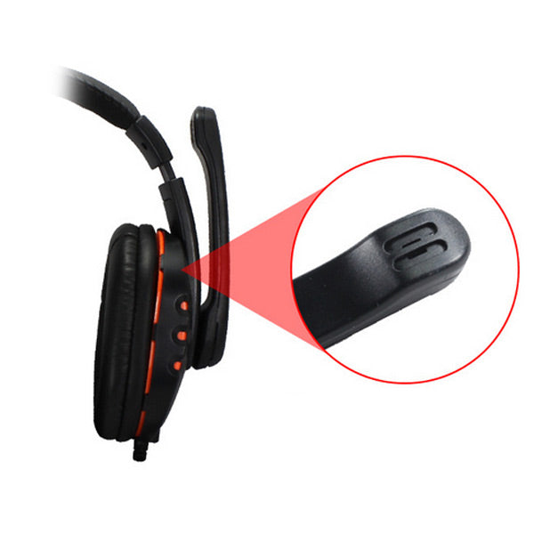 OVLENG Q7 USB Computer Headphones with Mic and Volume Control V28-AHSOVLQ7MVBLAK