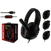OVLENG Q7 USB Computer Headphones with Mic and Volume Control V28-AHSOVLQ7MVBLAK