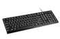 CLiPtec KLASSIC USB STANDARD KEYBOARD (SPILL-RESISTANT DESIGN) - Black V28-AKBRZK247BK